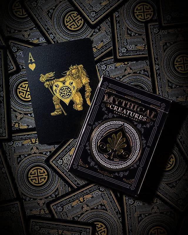 GENT SUPPLY CO Mythical Creatures Playing Cards waterproof material, rugged deck ready for travel and outdoor use.