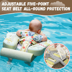 GENTEACO Mambobaby five-point buckle and harness for secure seating.
