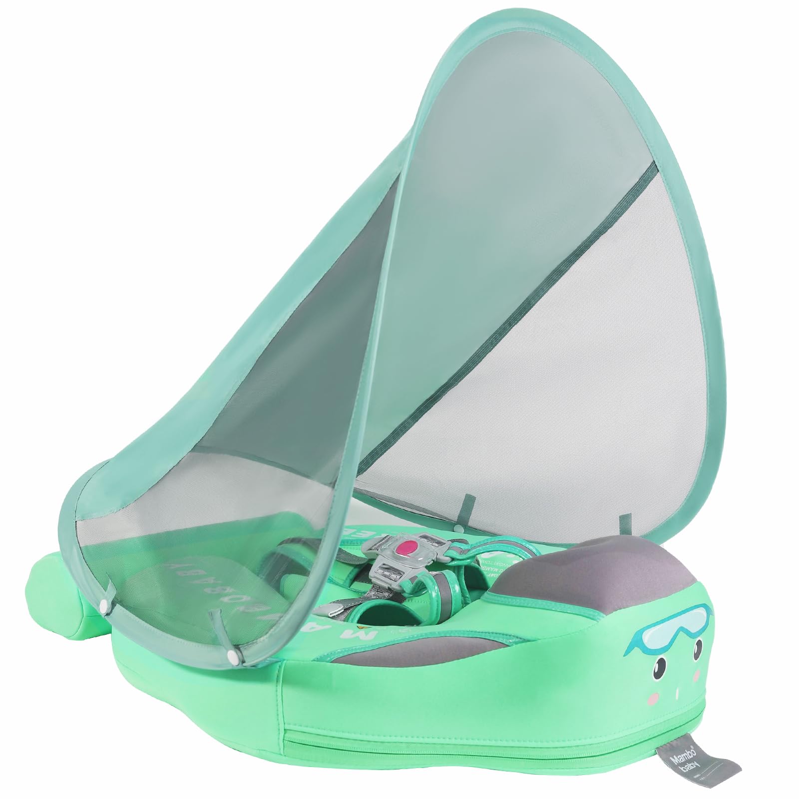 GENTEACO Mambobaby pool float with canopy for shaded, safe water play