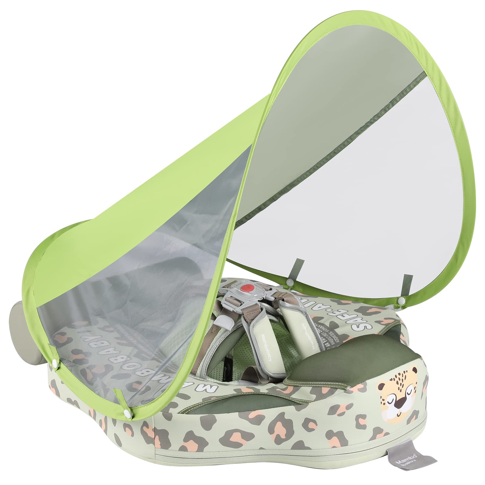 GENTEACO Mambobaby float with canopy shields sun while keeping baby visible