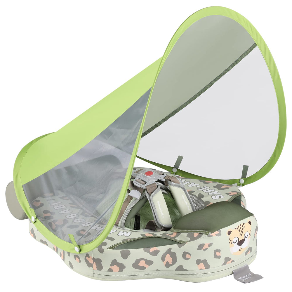 GENTEACO Mambobaby float with canopy shields sun while keeping baby visible
