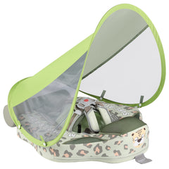 GENTEACO Mambobaby float with canopy shields sun while keeping baby visible