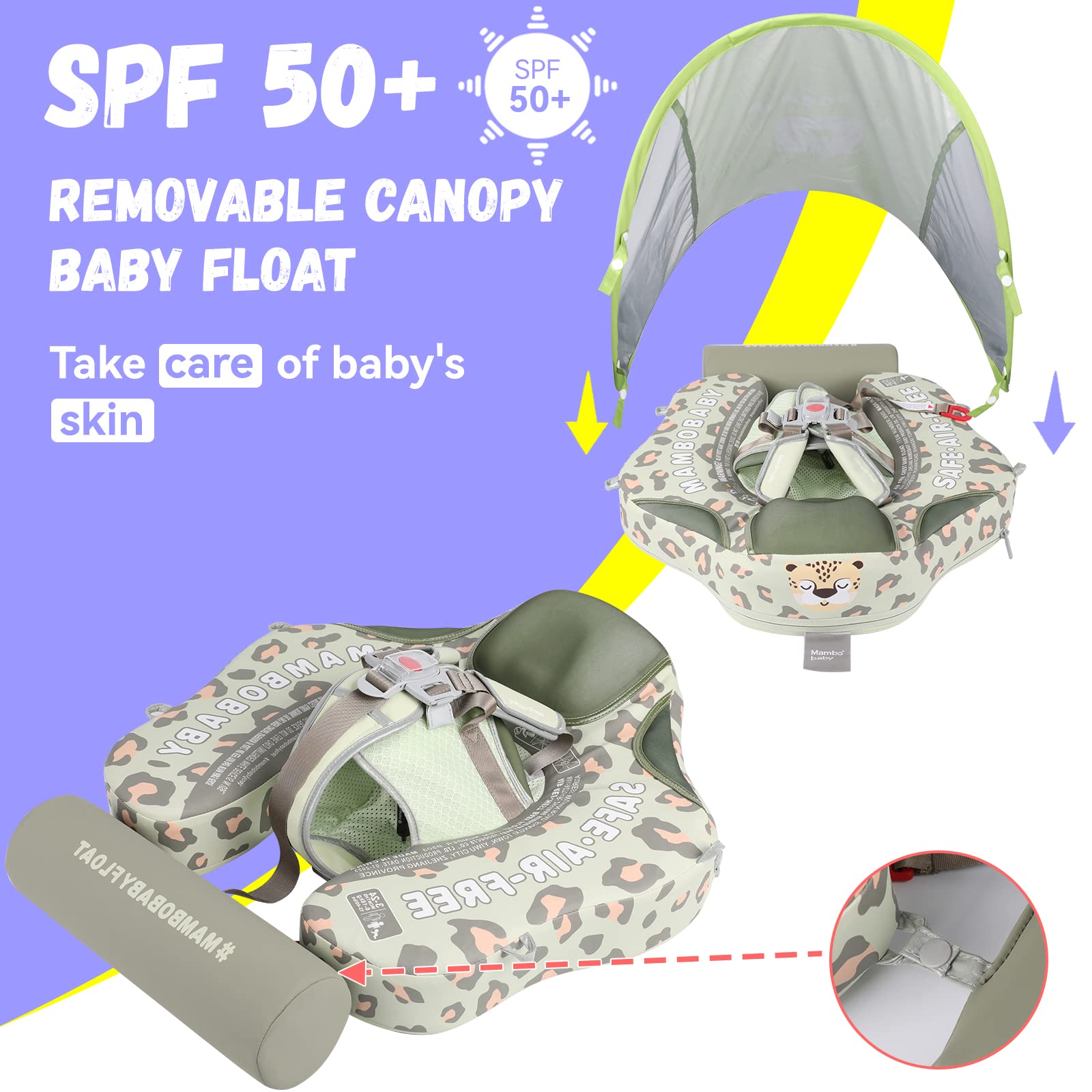 GENTEACO Mambobaby bottom mesh pocket improves water flow for breathability