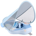 GENTEACO Mambobaby blue float with canopy for safe, supervised pool play.