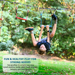 Gentle Booms Sports Ninja Warrior arm trainer enhances upper body grip strength outdoors