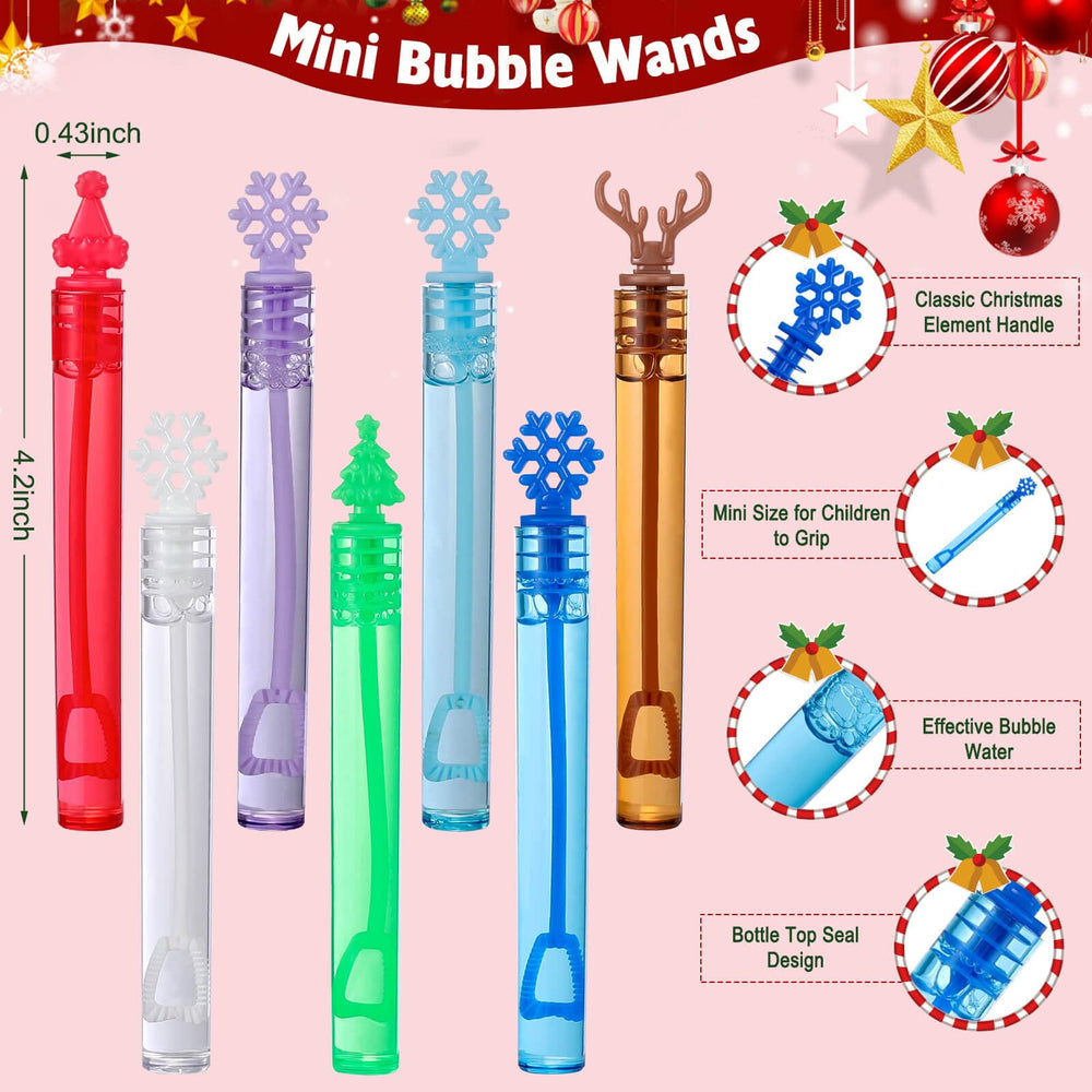 Genuvi colorful Christmas bubble wands create festive party moment