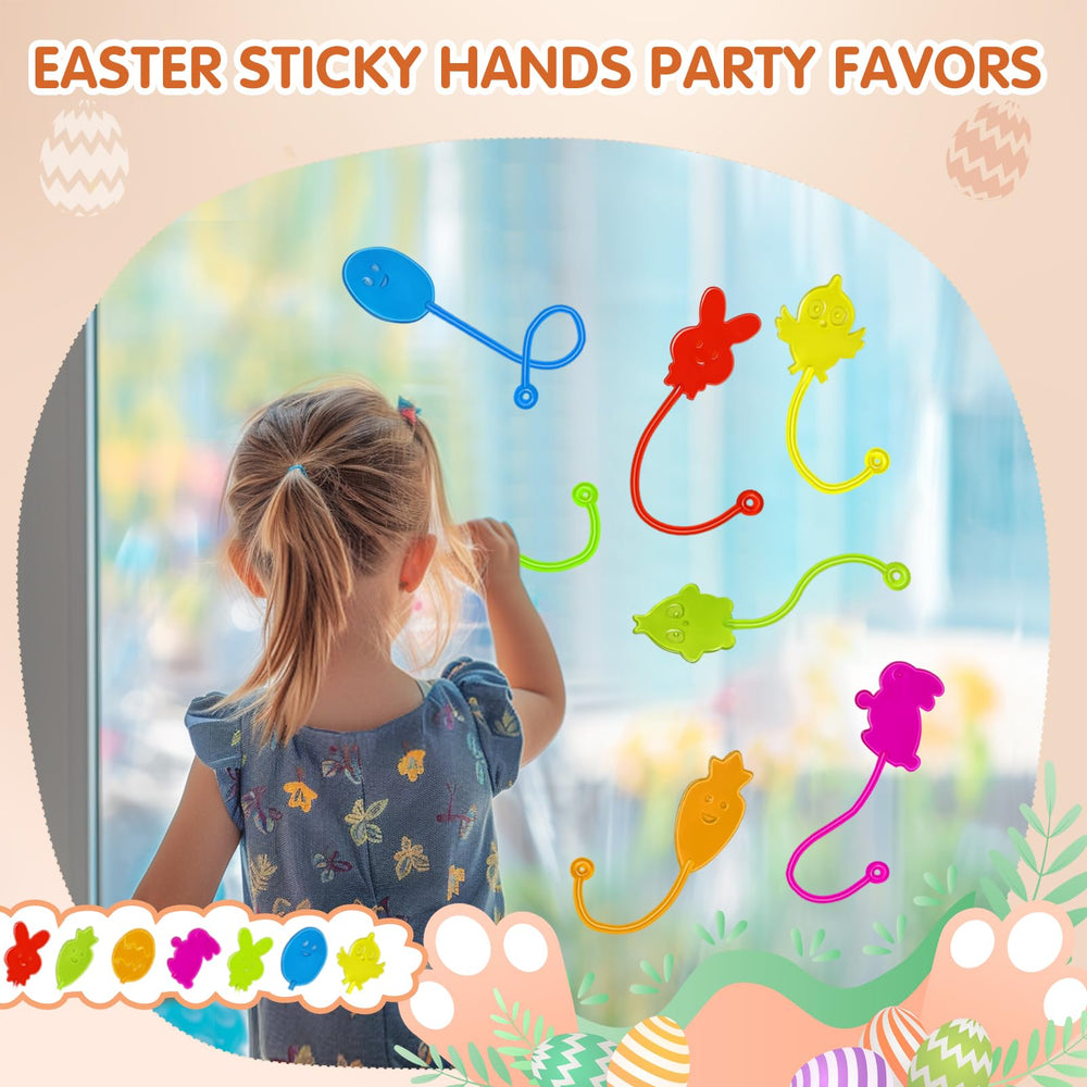 Genuvi Easter Sticky Hands in Easter egg display for imaginative play.