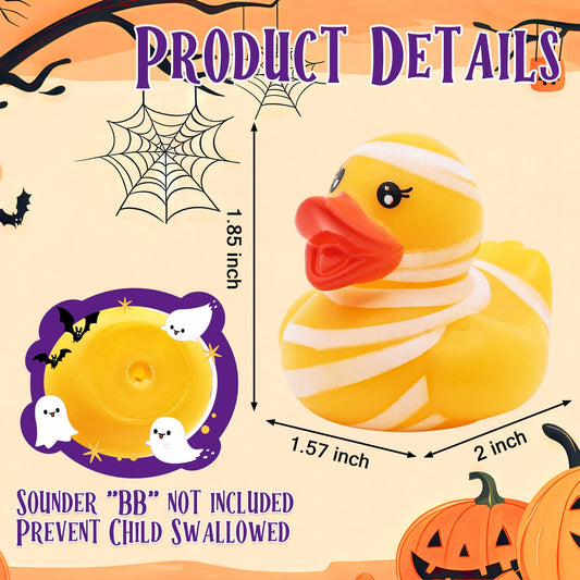 Genuvi ghost and pumpkin ducks for Halloween decor and giveaways