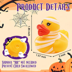 Genuvi ghost and pumpkin ducks for Halloween decor and giveaways