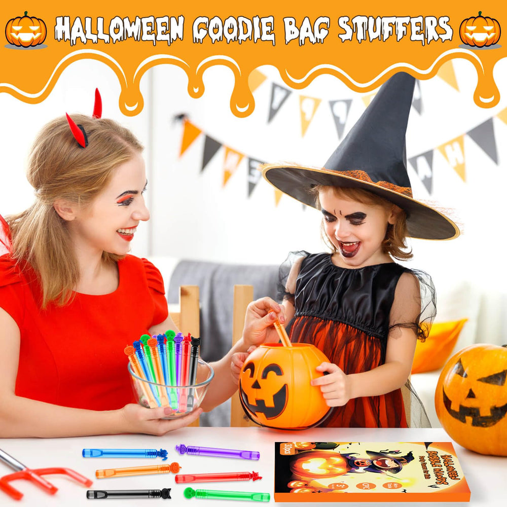 Compact Genuvi Halloween Bubble Wands for small-handed playtime