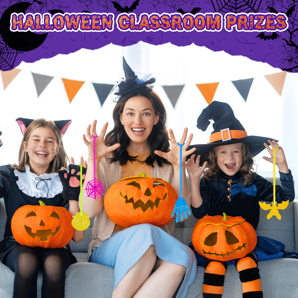 Genuvi Halloween sticky hands bat shape fun for ceiling toss games.