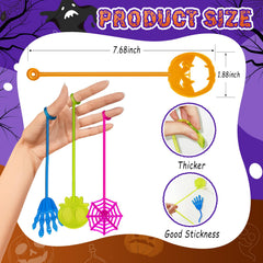 Genuvi Halloween sticky hands skeleton shape ideal as classroom prizes.