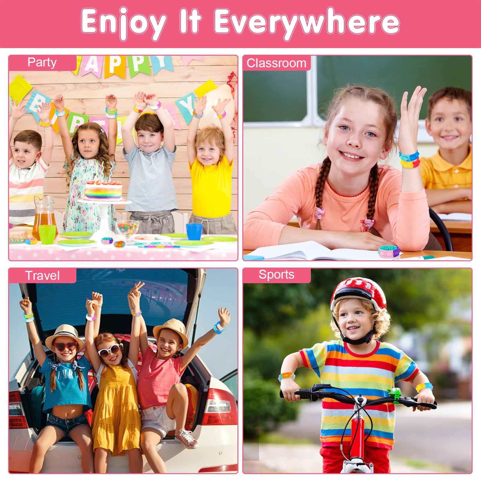 Genuvi pop bracelets make great Christmas and Easter gifts for kids.