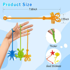 Genuvi Sticky Hands in bright colors for kids, ideal for tactile play and party decor.