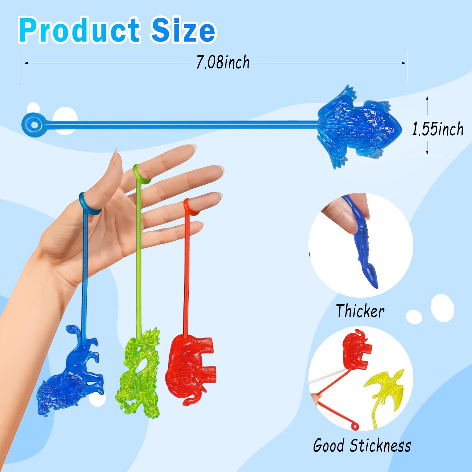 Genuvi sticky hands bulk set, a colorful fidget toy for classrooms