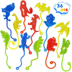 Genuvi sticky hands dinosaur collection for kids' party fun and goodie bag filler