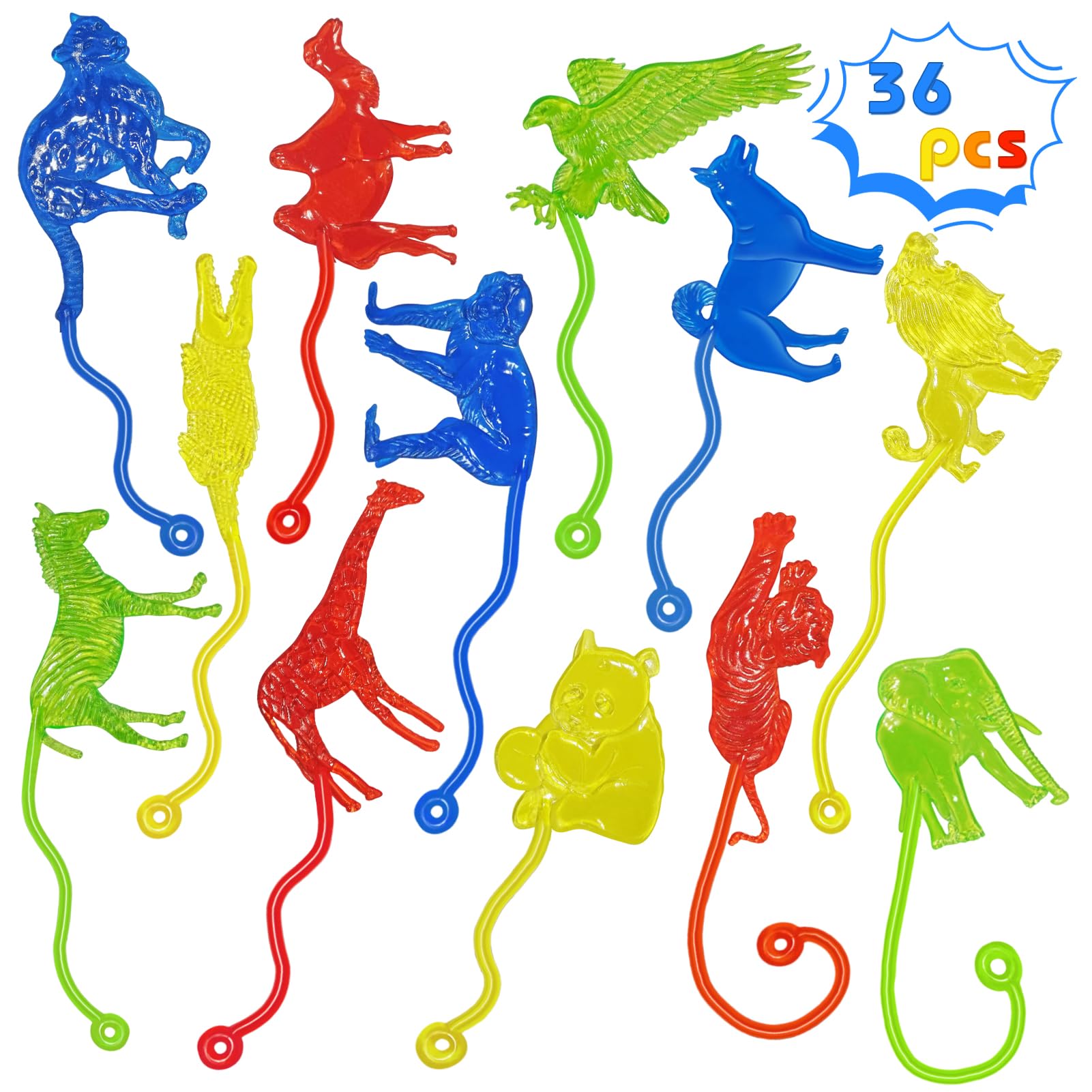 Genuvi Sticky Hands forest animals for kids—great for party favors and imaginative play.