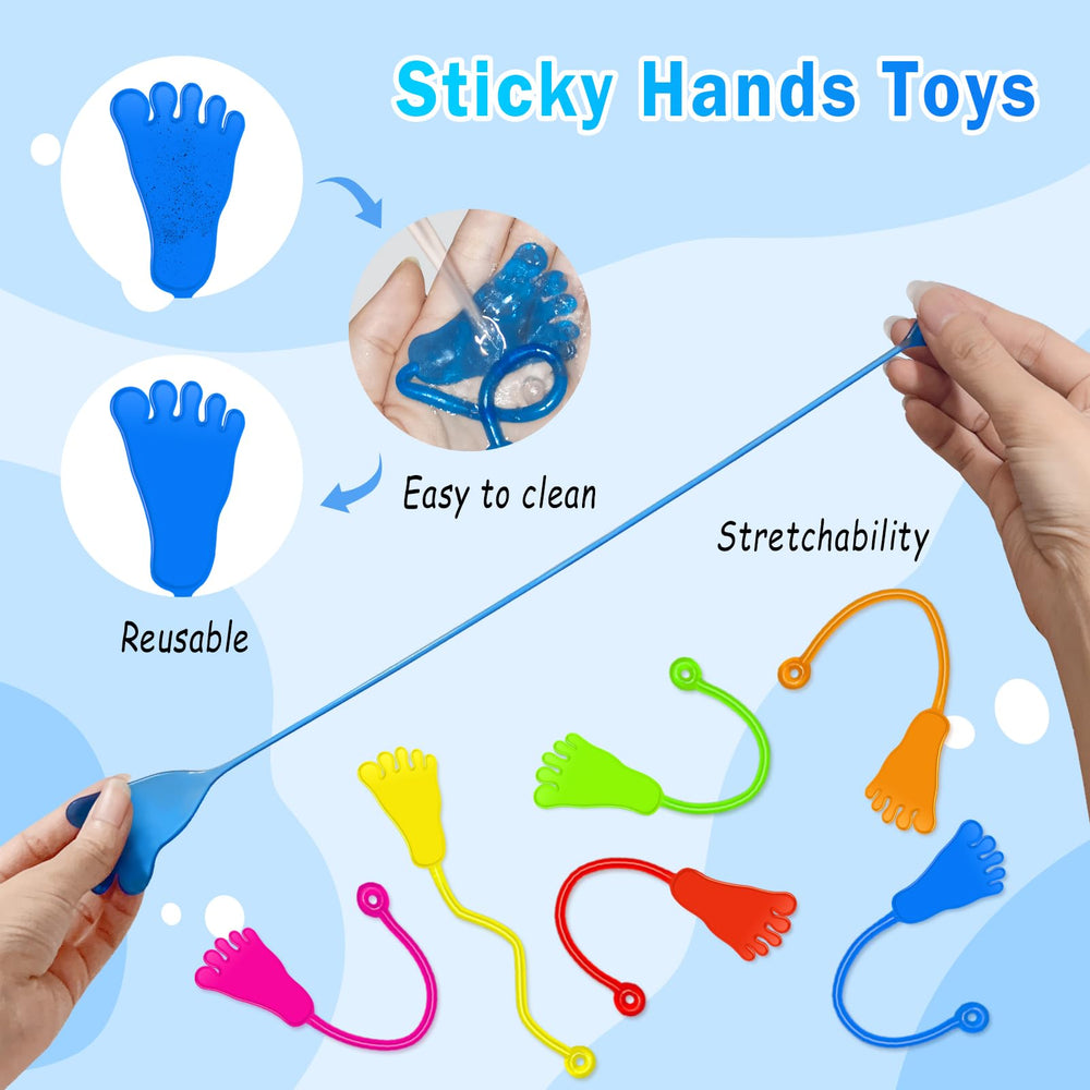 Genuvi Sticky Hands kids throw-wall-ceiling image demonstrates versatile surface play.