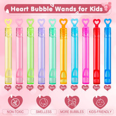 Genuvi heart bubble wands in hand, ready for outdoor play and celebrations.