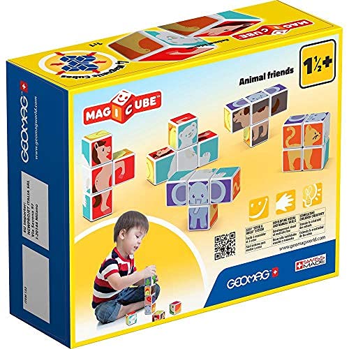 Geomag MagiCube Animal Friends colorful-blocks brighten playtime and visual learning