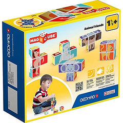 Geomag MagiCube Animal Friends colorful-blocks brighten playtime and visual learning