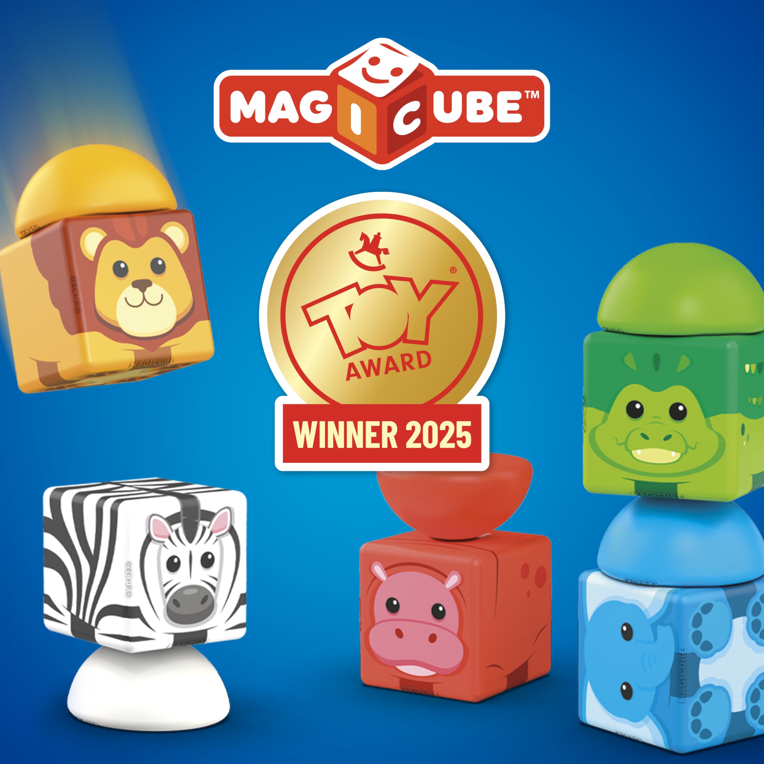 Geomag Magicube durable design made from recycled plastic for safe play.