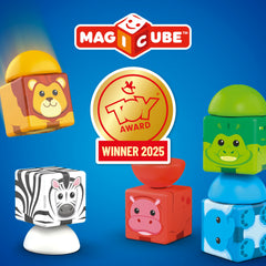 Geomag Magicube durable design made from recycled plastic for safe play.