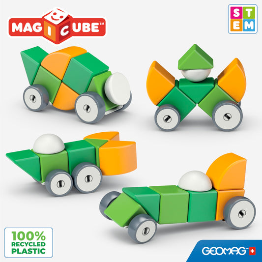 Geomag Magicube easy-grip blocks help toddlers develop fine motor skills.