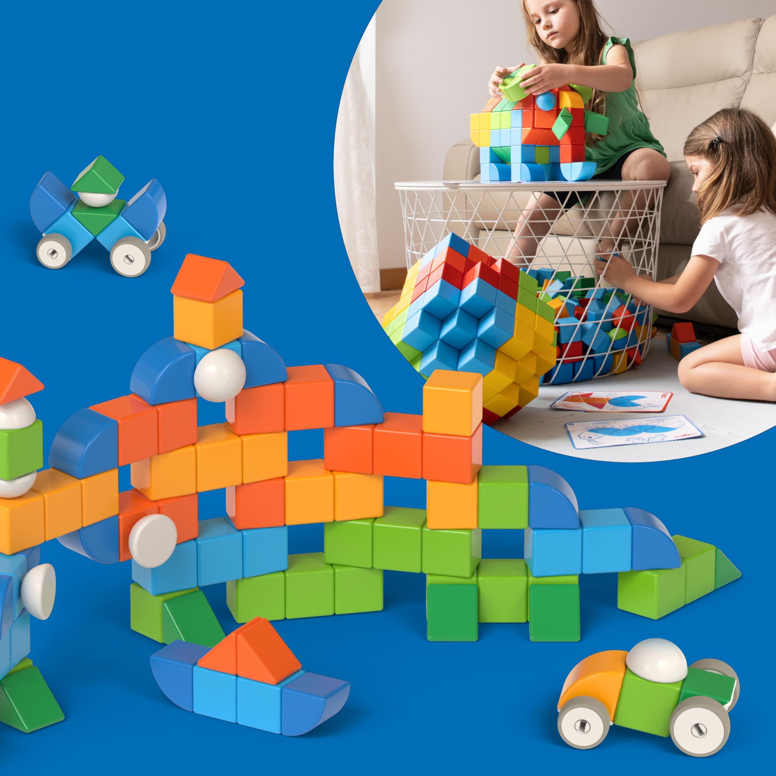 Geomag Magicube magnetic blocks enable stable stacking and 3D creativity.
