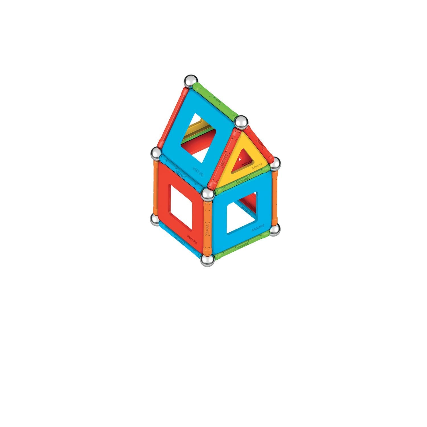 Geomag Supercolor storage boxes keep pieces organized and travel-ready.