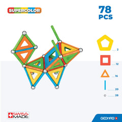 Geomag Supercolor Swiss-made design reflects premium quality and precision.