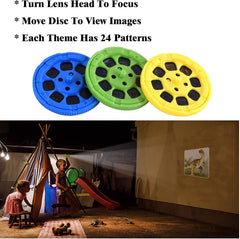 Georgie Porgy dinosaur projector works in a dark room with crisp images