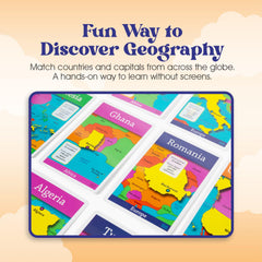 Geotoys GeoBingo classroom activity promotes collaborative geography skills.