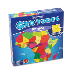 Geotoys GeoPuzzle Africa Middle East gift packaging appealing for holiday gifting.
