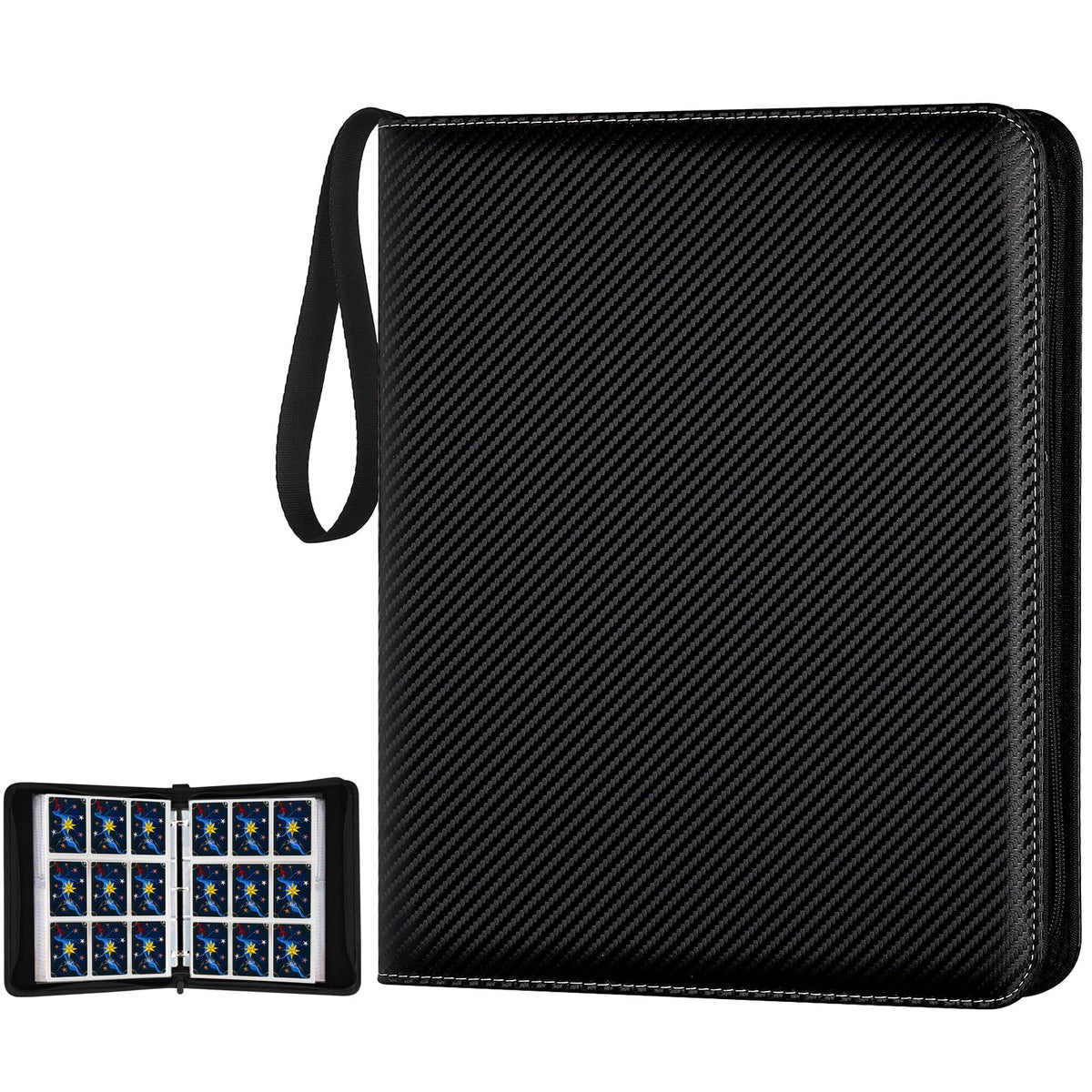 GERMUN trading card binder cover shows premium durability for on-the-go storage.