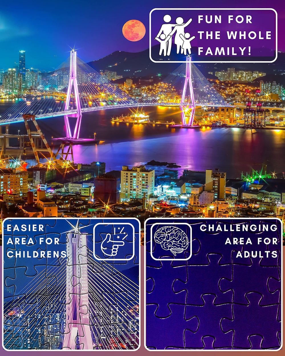 Gerjato detailed hd-photo puzzle captures sharp colors and crisp edges for immersive solving.
