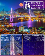 Gerjato detailed hd-photo puzzle captures sharp colors and crisp edges for immersive solving.