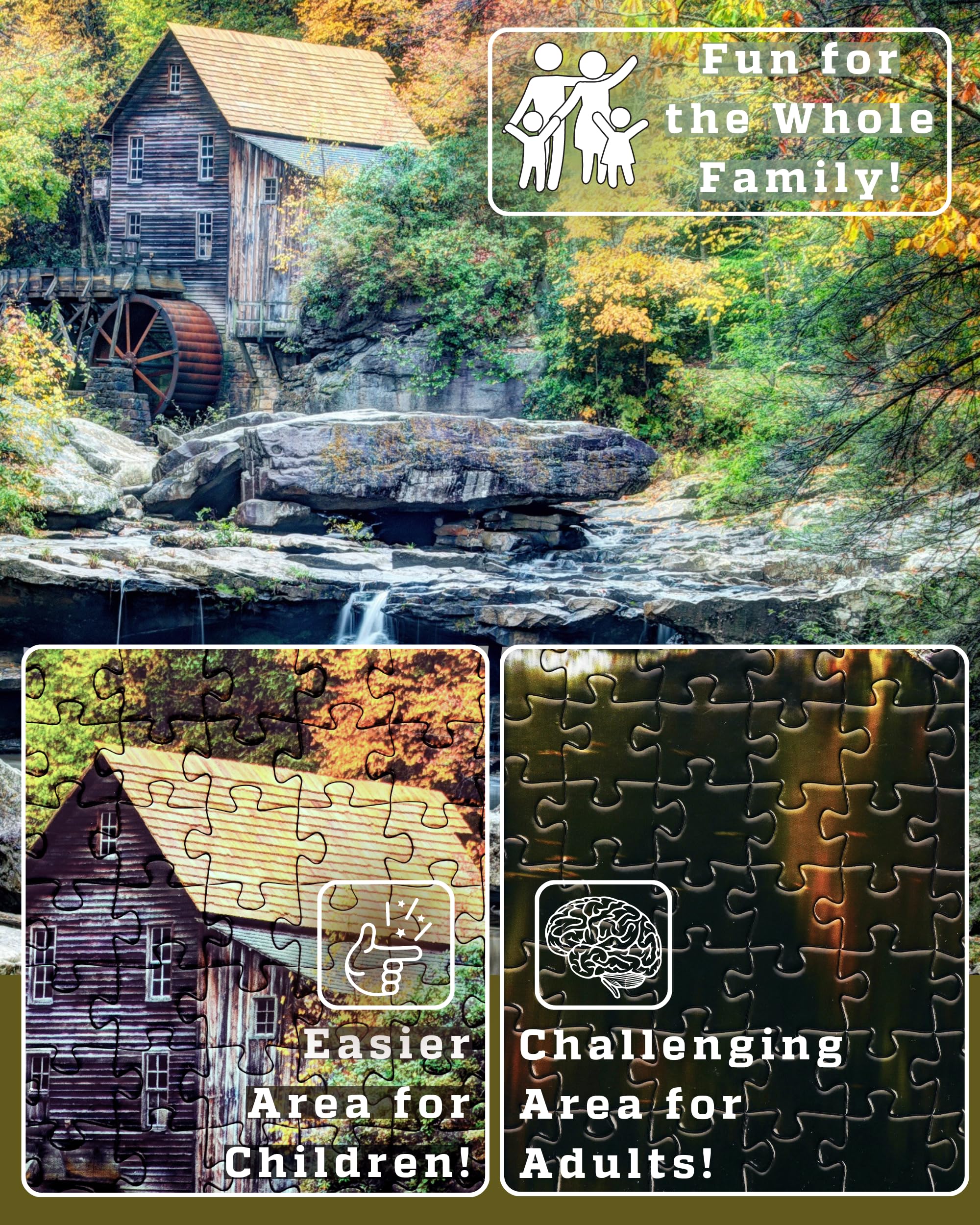 Gerjato finished puzzle size 29.5 by 20.47 inches display idea.