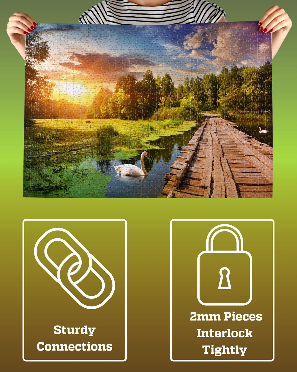 Gerjato vibrant HD photo detail of Golden Hour Lake scene.