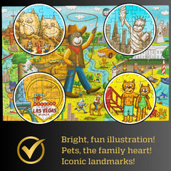 Gerjato puzzle matte finish surface reduces glare