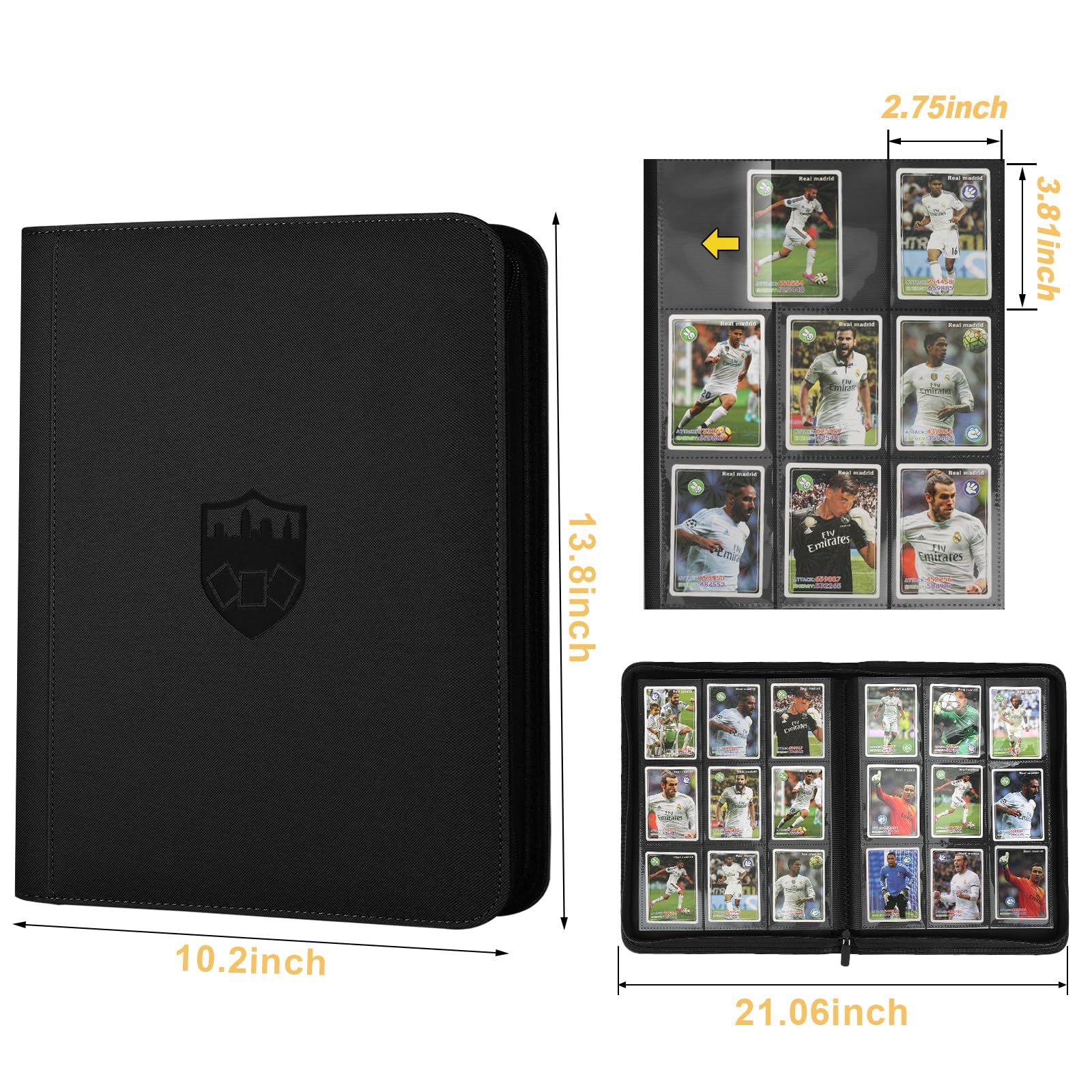 GERMUN 20-page layout with 9-pocket sleeves for ample storage and organization.