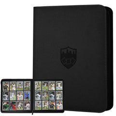 GERMUN binder with 12-pocket pages holds up to 720 cards for organized storage.