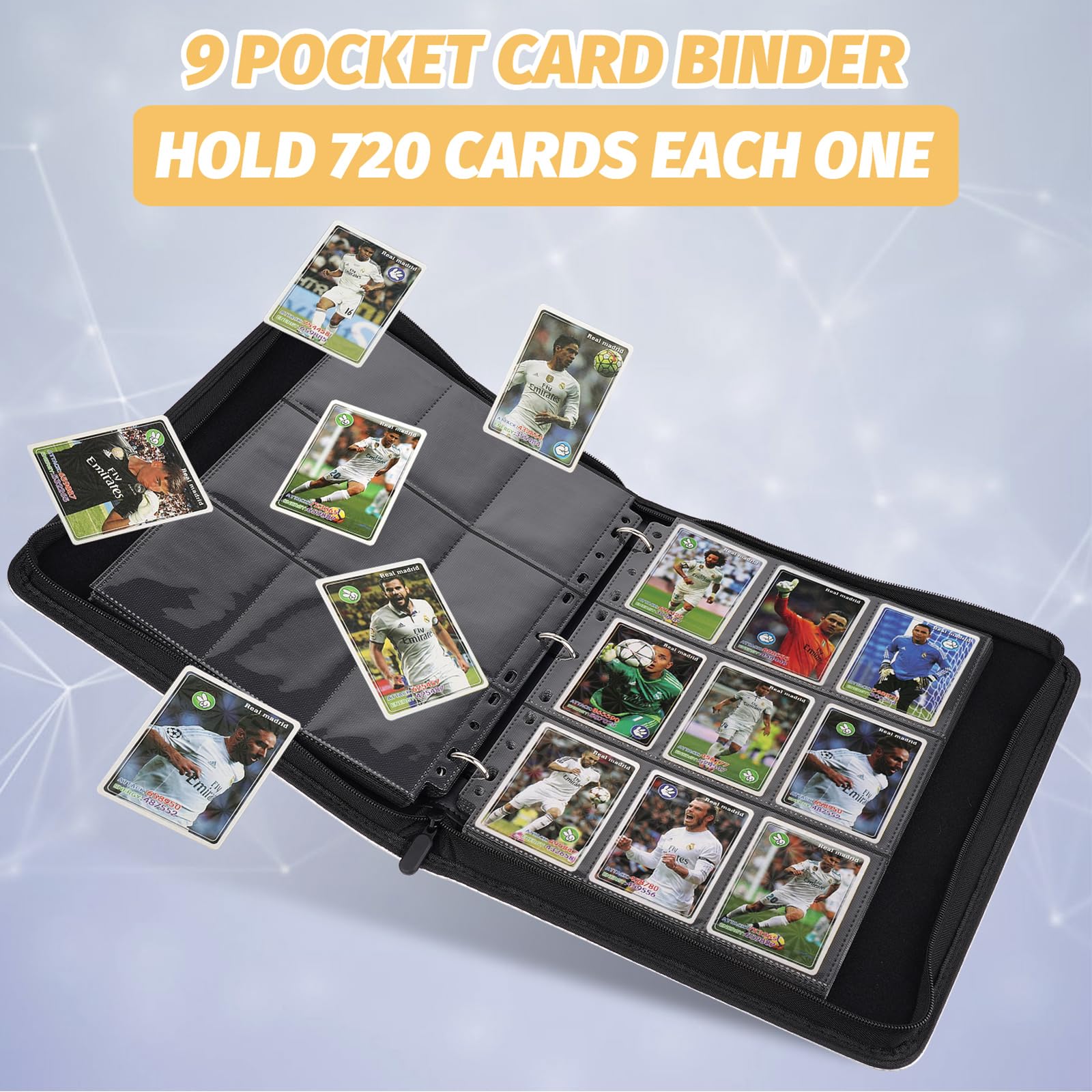 Wrist strap enables portable, on-the-go card collecting