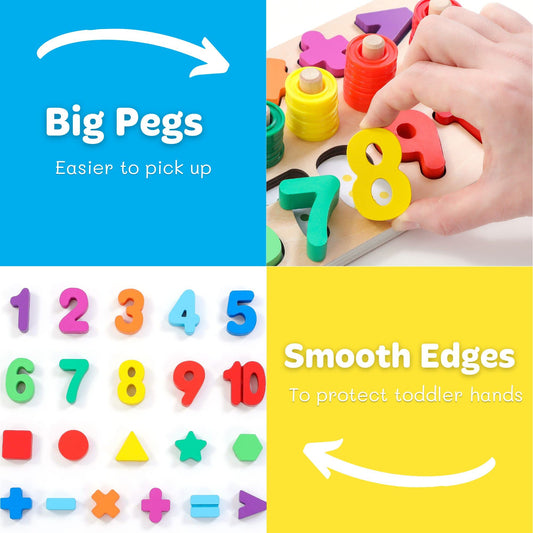 GeroCrew puzzle pegs with number matches foster independent problem-solving and focus.