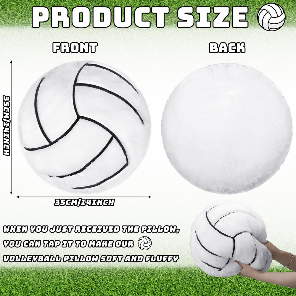Gerrii soft plush sports pillows: 14-inch size, durable, easy to wash for living room comfort.
