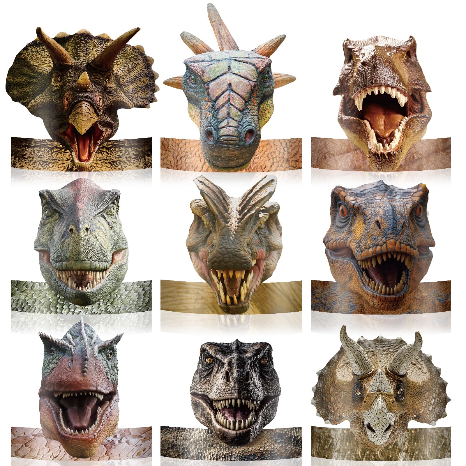 Gersoniel dinosaur hats 24-pack on display for a colorful kids' party