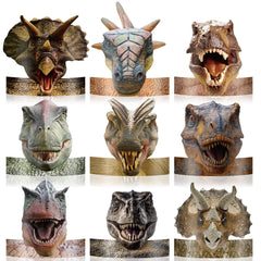Gersoniel dinosaur hats 24-pack on display for a colorful kids' party