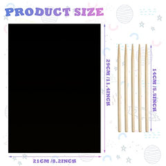 Gersoniel DIY craft activity ideas with scratch paper for family fun.