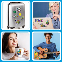 Gersoniel colorful decor collection enhances bottles, guitars, laptops with playful flair.