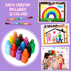 Gersoniel safe paraffin-wax and plastic crayons.